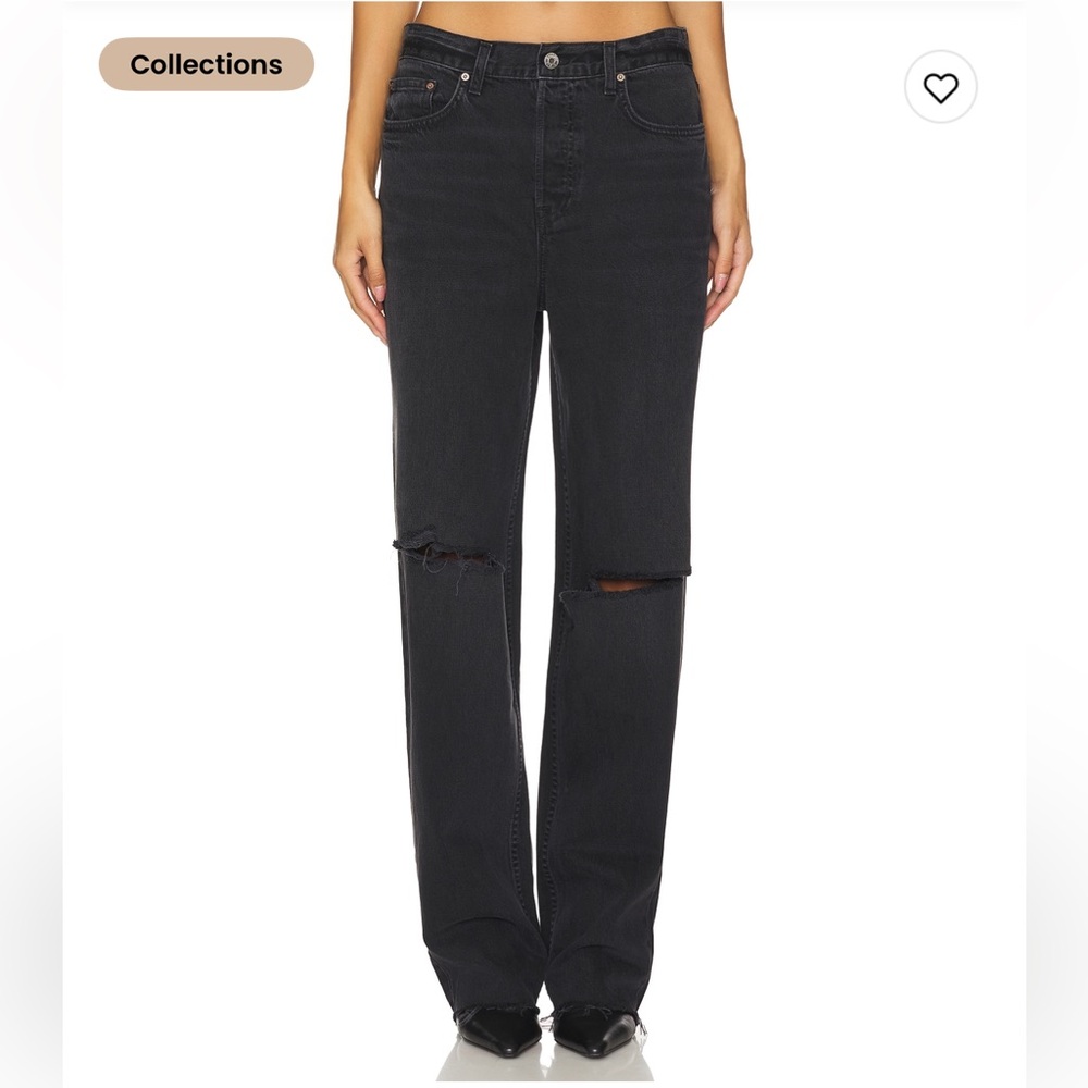 GRLFRND Bella low rise boyfriend jeans